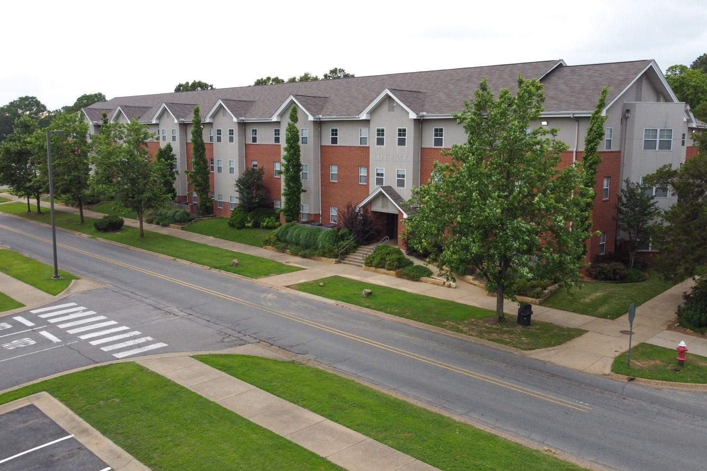 This is a photo of Cone Hall, a men's residence hall at Harding University.
