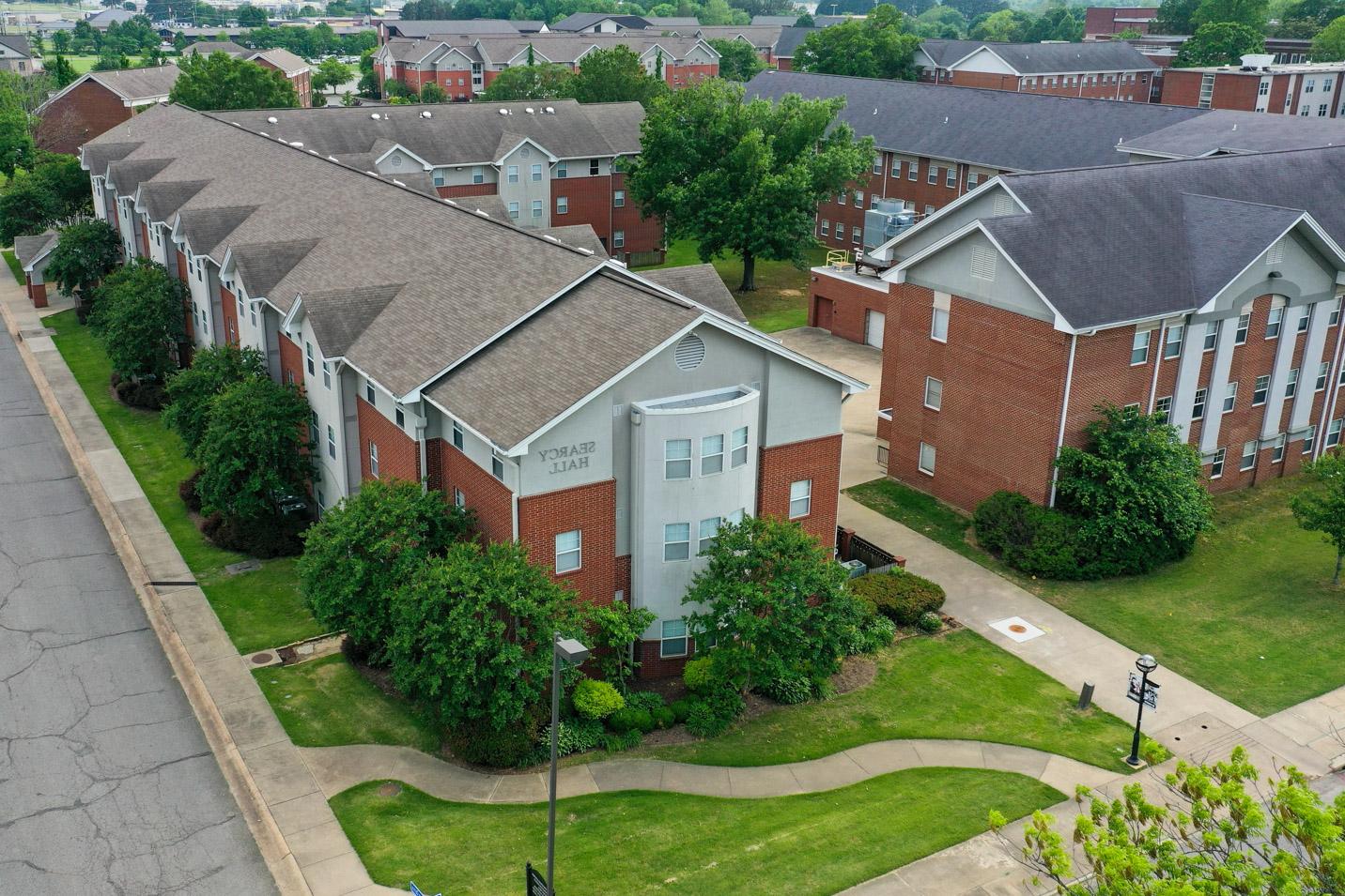 This is a photo of Searcy Hall, a women's residence hall at Harding University.