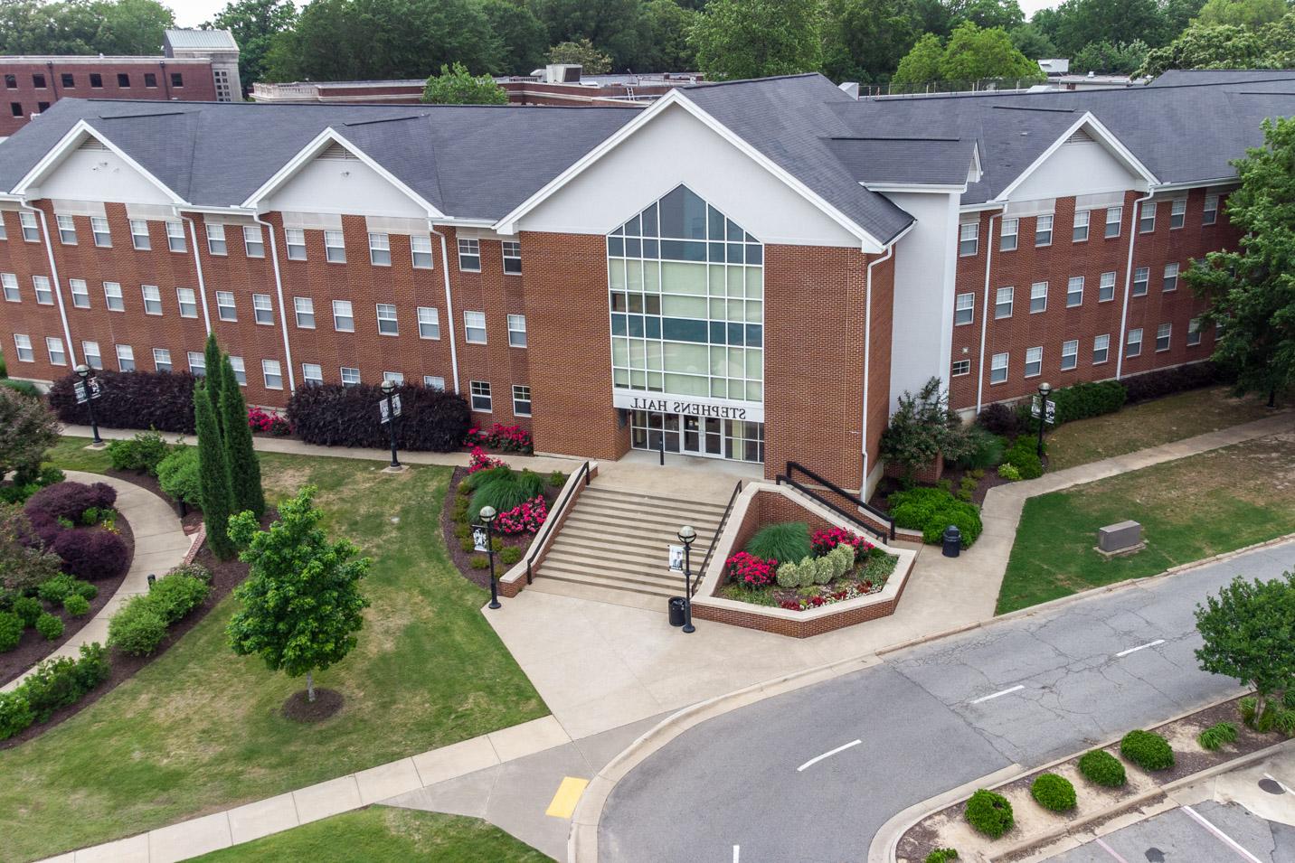 This is a photo of Stephens Hall, a women's residence hall at Harding University.